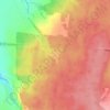 Топографическая карта Кзыл-Юлское лесничество, высота, рельеф