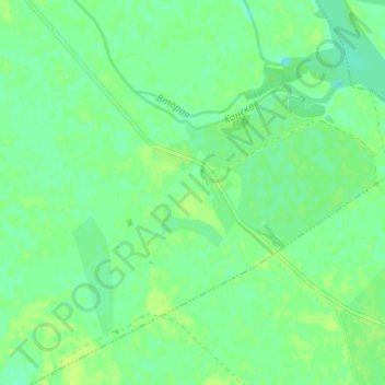 Топографическая карта Каргино, высота, рельеф