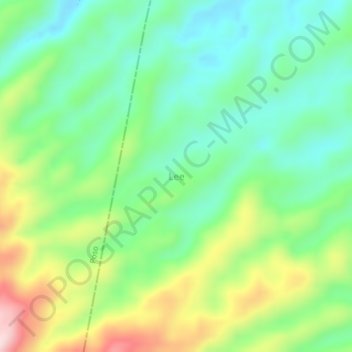 Топографическая карта Lee, высота, рельеф