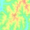Топографическая карта Martinsville, высота, рельеф