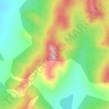 Топографическая карта Мало-Тонтойское сельское поселение, высота, рельеф
