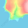 Топографическая карта мыс Тайгонос, высота, рельеф