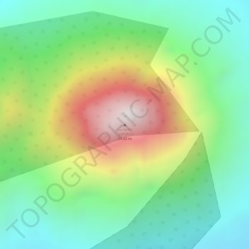 Топографическая карта Jailolo, высота, рельеф