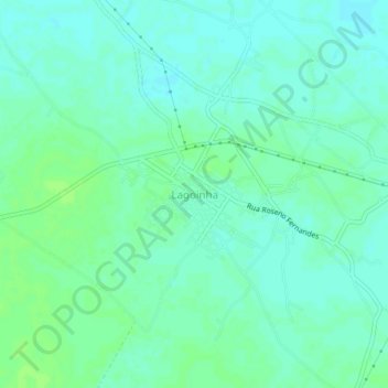 Топографическая карта Lagoinha, высота, рельеф