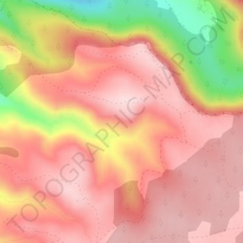 Топографическая карта Hoya de la Mora, высота, рельеф