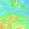 Топографическая карта Пруссы, высота, рельеф