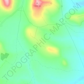 Топографическая карта Alto del Campo, высота, рельеф