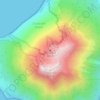 Топографическая карта Stromboli, высота, рельеф
