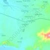 Топографическая карта Thaba Nchu 16, высота, рельеф