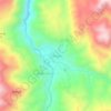 Топографическая карта Tlahuapa, высота, рельеф