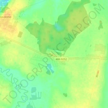 Топографическая карта турбазы МАИ, высота, рельеф