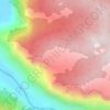Топографическая карта урочище Чичкегыр, высота, рельеф