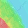 Топографическая карта Береговое, высота, рельеф