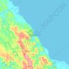 Топографическая карта Gunungsitoli, высота, рельеф