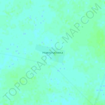 Топографическая карта Новоспасовка, высота, рельеф