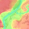 Топографическая карта Емва, высота, рельеф