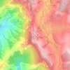 Топографическая карта Жупани, высота, рельеф