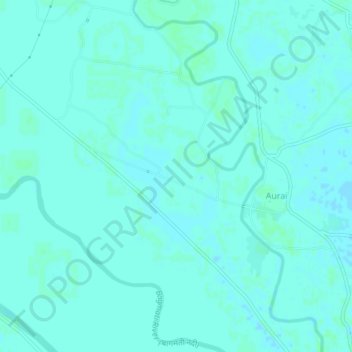 Топографическая карта Aurai, высота, рельеф