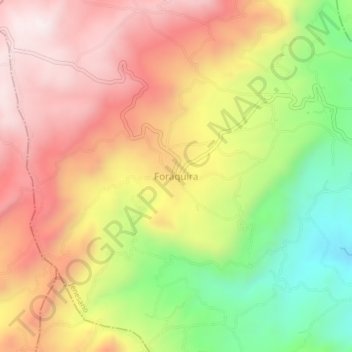 Топографическая карта Foraquira, высота, рельеф