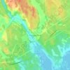 Топографическая карта Большое Поле, высота, рельеф