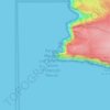 Топографическая карта Cabo Espichel, высота, рельеф