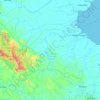 Топографическая карта Tebing Tinggi, высота, рельеф