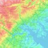 Топографическая карта Baltimore, высота, рельеф