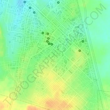 Топографическая карта godavarikhani, высота, рельеф