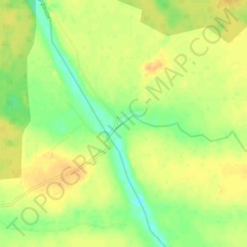 Топографическая карта Краснооктябрьское, высота, рельеф