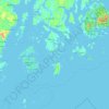Топографическая карта Saint Helena Island, высота, рельеф