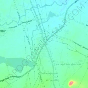Топографическая карта Sembatti, высота, рельеф