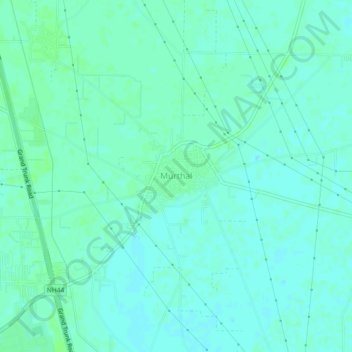 Топографическая карта Murthal, высота, рельеф