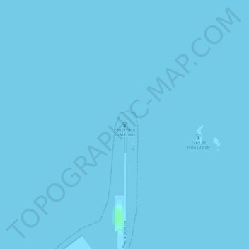 Топографическая карта Farol Ponto do Malhado, высота, рельеф