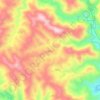 Топографическая карта 大山, высота, рельеф