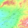 Топографическая карта 翼城县, высота, рельеф