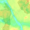 Топографическая карта Окунево, высота, рельеф