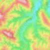 Топографическая карта Плита, высота, рельеф