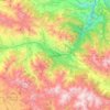 Топографическая карта Ванадзор, высота, рельеф