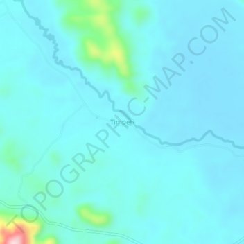 Топографическая карта Timpeh, высота, рельеф