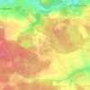 Топографическая карта Кузенево, высота, рельеф