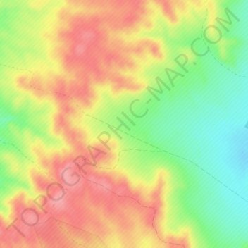 Топографическая карта Hoya del Borracho, высота, рельеф