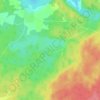 Топографическая карта Глебово, высота, рельеф