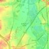 Топографическая карта Bodymoor Heath, высота, рельеф