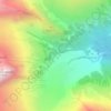 Топографическая карта Турье озеро, высота, рельеф