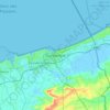 Топографическая карта Dunkerque, высота, рельеф