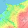 Топографическая карта Pléneuf, высота, рельеф