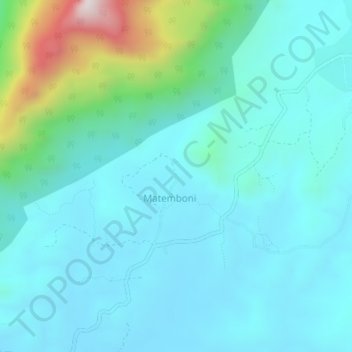 Топографическая карта Matemboni, высота, рельеф