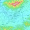 Топографическая карта 金华市, высота, рельеф