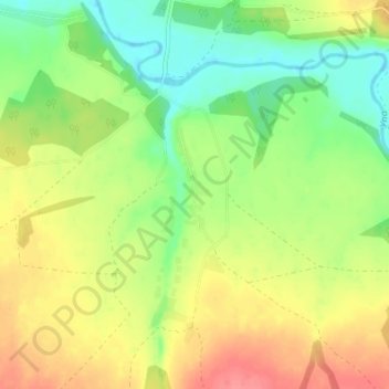 Топографическая карта Мишнево, высота, рельеф