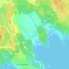 Топографическая карта Большой Бор, высота, рельеф